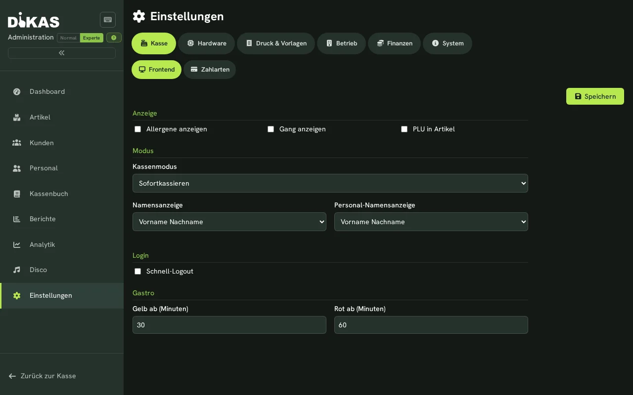 Steuersätze konfigurieren